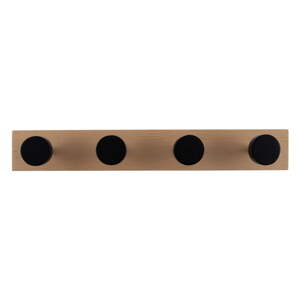 Crna zidna vješalica od masivnog bora  Knobs – PT LIVING