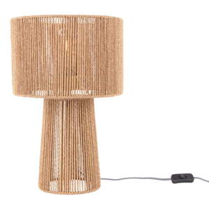 Stolna lampa u zlatnoj boji sa sjenilom od papirne špage (visina 47 cm)  Forma Pin – Leitmotiv