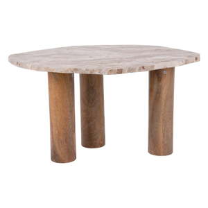 Pomoćni stol s pločom stola u mramornom dekoru 50x75 cm Organic   – Leitmotiv
