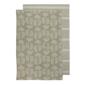 Pamučna kuhinjska krpa 2 kom 45x70 cm Splice Moss – Ladelle