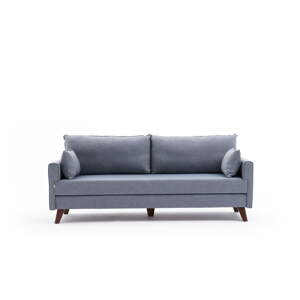 Svijetlo plava sklopiva sofa 208 cm Bella – Balcab Home