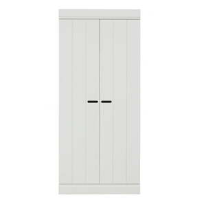 Bijeli ormar od masivnog bora 77x175 cm Connect – WOOOD