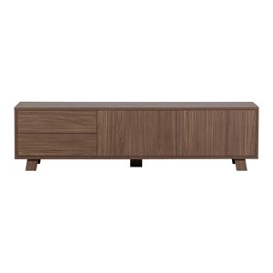 TV komoda u dekoru oraha u prirodnoj boji 160x42 cm Seppe – WOOOD