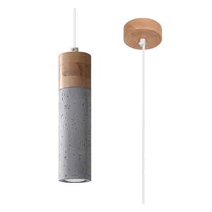 Siva viseća svjetiljka ø 7 cm Susanna – Nice Lamps