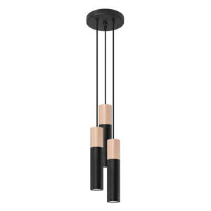 Crna viseća svjetiljka ø 6 cm Paul – Nice Lamps