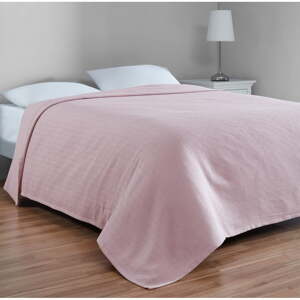 Ružičasti pamučni prekrivač za bračni krevet 200x230 cm Serenity – Mijolnir