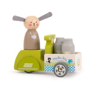 Drvena igračka Milk Delivery - Moulin Roty