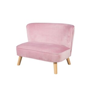 Svijetlo ružičasti baršunast dječji kauč 70 cm Lil Sofa – Roba