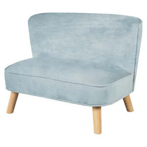 Svijetlo plavi baršunast dječji kauč 70 cm Lil Sofa – Roba