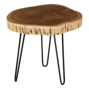 Pomoćni stol s pločom stola od bagrema 46x48 cm Nandri – Premier Housewares