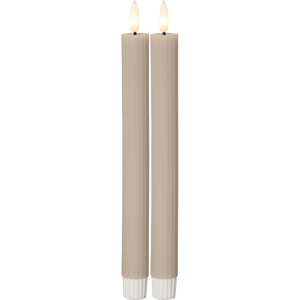 LED svijeće u setu 2 kom (visina 25 cm) Flamme Stripe – Star Trading