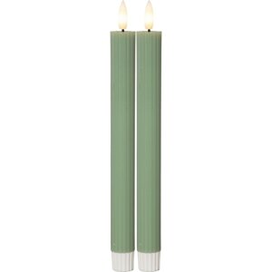 LED svijeće u setu 2 kom (visina 25 cm) Flamme Stripe – Star Trading