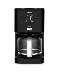 Crni aparat za kavu s filterom za kavu Smart'n'light CM600810 – Tefal