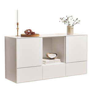 Bijela niska viseća komoda 135x68 cm Edge by Hammel – Hammel Furniture
