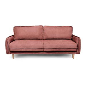 Crvena sklopiva sofa od bouclé tkanine 215 cm Patti – Bonami Selection