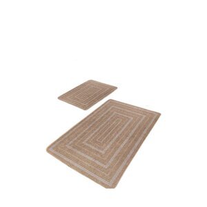 Smeđe kupaonske prostirke u setu 2 kom 60x100 cm – Mila Home