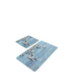 Plave kupaonske prostirke u setu 2 kom 60x100 cm – Mila Home