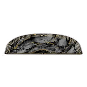 Tamno sivi set tepiha za stepenice 16 kom 20x65 cm Marble Dream – Vitaus