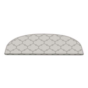 Krem set tepiha za stepenice 16 kom 20x65 cm Madalyon – Vitaus