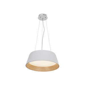 Bijela/u prirodnoj boji LED viseća svjetiljka s metalnim sjenilom ø 45 cm Umbria – Candellux Lighting