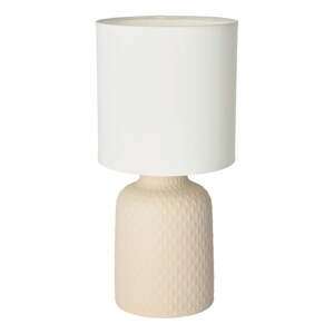 Bež stolna lampa s tekstilnim sjenilom (visina 32 cm) Iner – Candellux Lighting