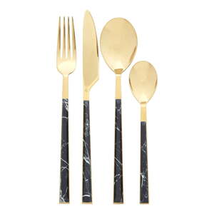 Crni/u zlatnoj boji željezan pribor 16 kom Avie – Premier Housewares