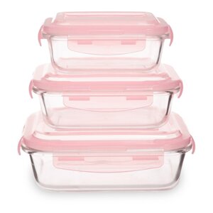 Staklene posude za namirnice u setu 3 kom Freska – Premier Housewares