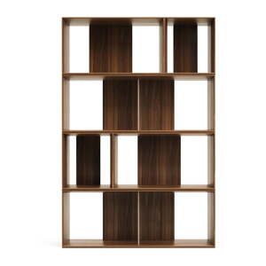 Modularni sustav polica 6 kom u dekoru oraha u prirodnoj boji 101x152 cm Litto – Kave Home