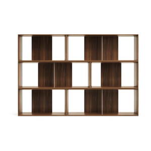 Modularni sustav polica 6 kom u dekoru oraha u prirodnoj boji 168x114 cm Litto – Kave Home