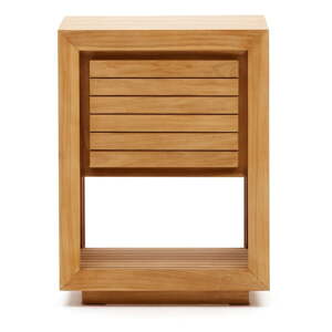 Nizak ormarić za ispod umivaonika od masivne tikovine u prirodnoj boji 60x80 cm Saula – Kave Home