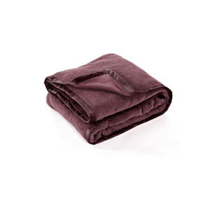 Bordo prekrivač od mikropliša za bračni krevet 220x240 cm Lamis – Tiseco Home Studio
