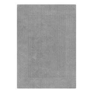 Sivo-bež ručno rađen vunen tepih 200x290 cm Border – Flair Rugs