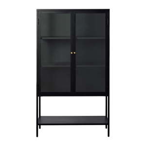 Crna metalna vitrina 90x160 cm Carmel – Unique Furniture