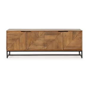 TV komoda od masivnog manga u prirodnoj boji 160x58 cm Nereida – Marckeric