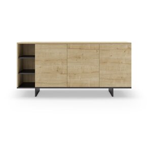 Niska komoda u dekoru hrasta u prirodnoj boji 170x80 cm Cequoia – Marckeric