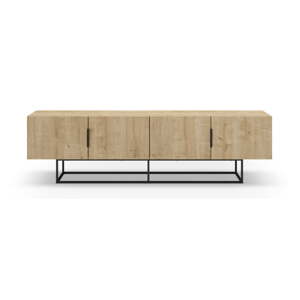 TV komoda u dekoru hrasta u prirodnoj boji 200x55 cm Titan – Marckeric