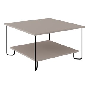 Sivi stolić za kavu 80x80 cm Tonka – Marckeric