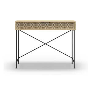 Pomoćni stol u dekoru hrasta u prirodnoj boji 35.5x110 cm Ecrin – Marckeric