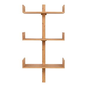 Polica od bambusa s više razina u prirodnoj boji 50 cm Villa – House Nordic