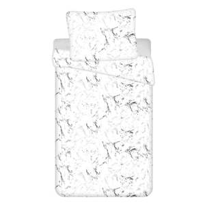 Crno-bijela posteljina za krevet za jednu osobu od mikropliša 140x200 cm – Jerry Fabrics