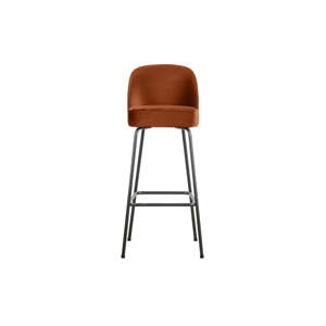 Ciglasta baršunasta barska stolica 103 cm Vogue – BePureHome