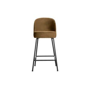 Senf žuta baršunasta barska stolica 89 cm Vogue – BePureHome
