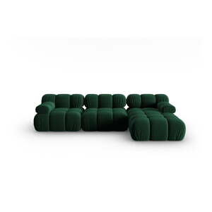 Zelena baršunasta sofa 285 cm Bellis – Micadoni Home