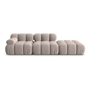 Svjetlo smeđa baršunasti sofa 282 cm Bellis – Micadoni