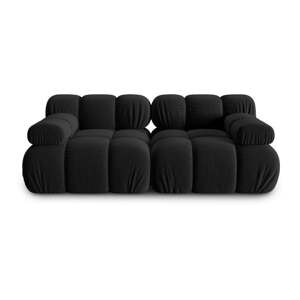Crna baršunasta sofa 188 cm Bellis – Micadoni Home