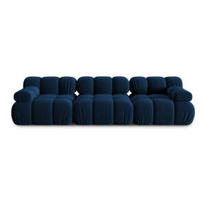 Plava baršunasta sofa 282 cm Bellis – Micadoni Home