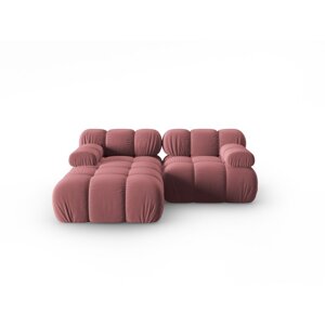 Ružičasta baršunasta sofa 191 cm Bellis – Micadoni Home
