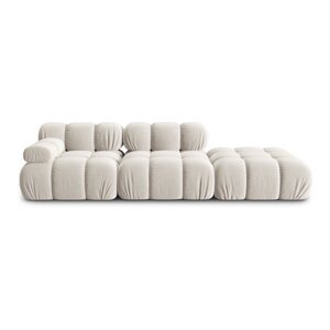 Bež baršunasti sofa 282 cm Bellis – Micadoni