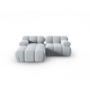 Svijetlo plava baršunasta sofa 191 cm Bellis – Micadoni Home