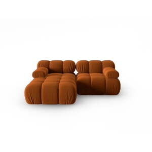 Narančasta baršunasta sofa 191 cm Bellis – Micadoni Home